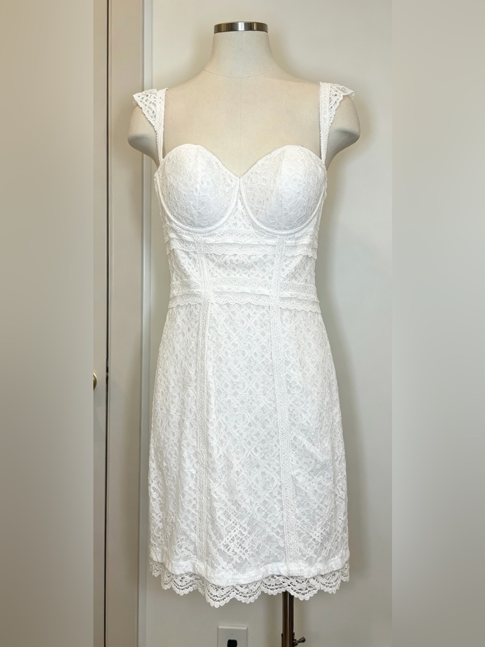 GUESS Crochet Bustier Dress